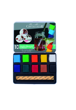 Estojo Aquarela Block Brique c/10 41510 Cretacolor